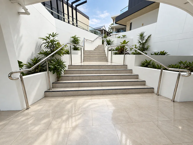 Stainless steel handrails
